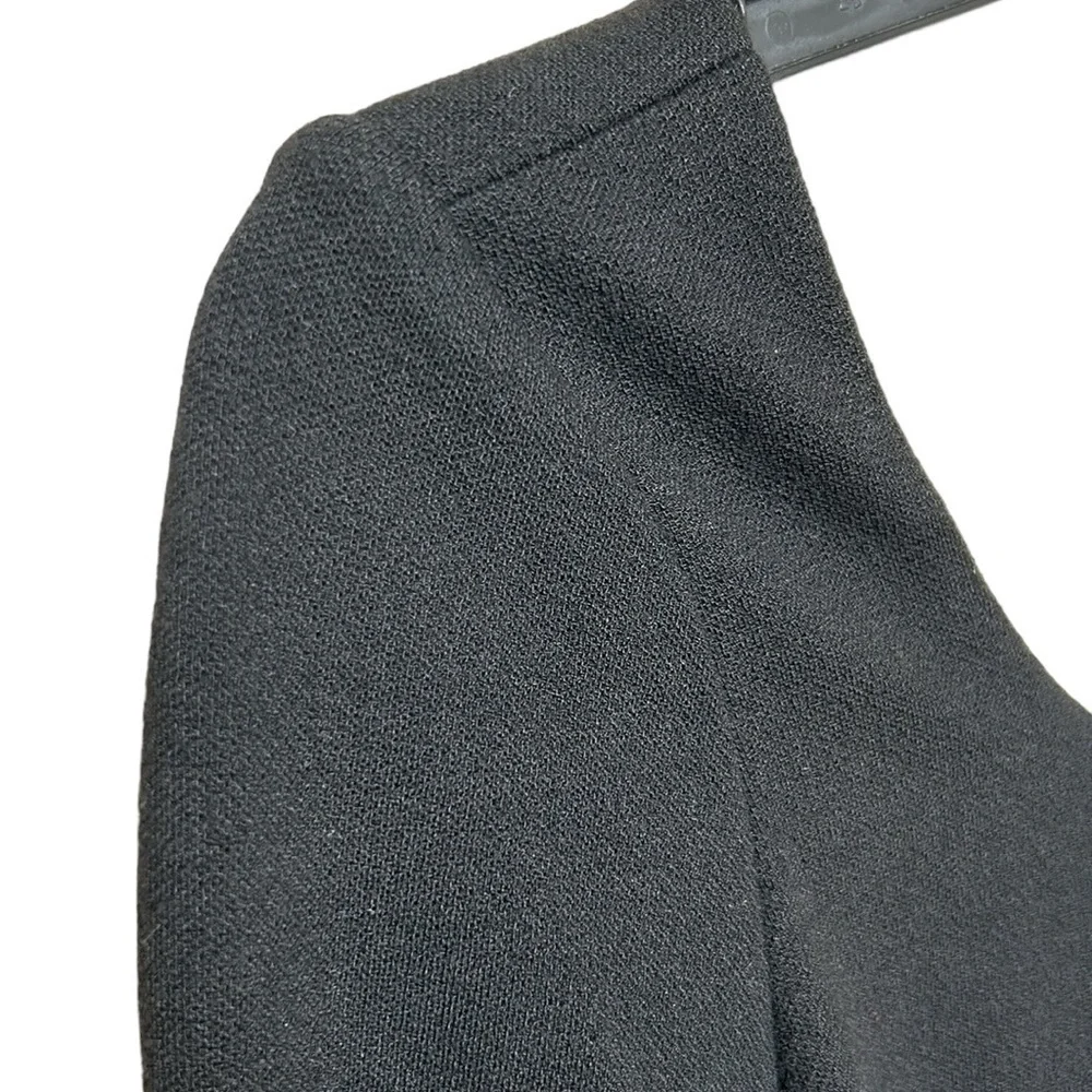 alice + olivia‎ Amie Fall Garden Print Black Long Sleeve Fit Flare Dress Sz 6 - Picture 5 of 16